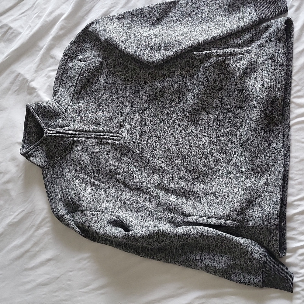 Men's Heathered Zip-Up Sweater
